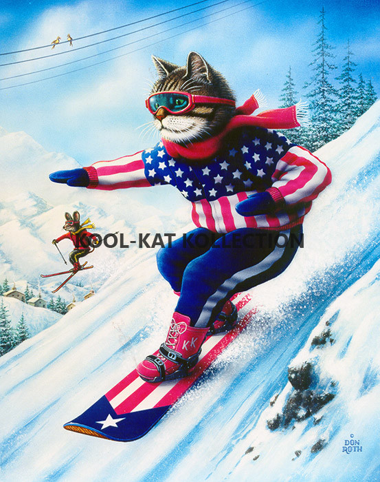 Kool-Kat Snowboarder